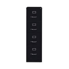Alera® Four-Drawer Economy Vertical File, Letter-Size File Drawers, 15" x 26.5" x 52", Black