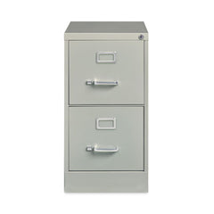 Alera® Two-Drawer Economy Vertical File, Letter-Size File Drawers, 15" x 22" x 28.37", Light Gray