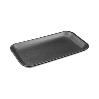 Pactiv Evergreen Foam Supermarket Tray, #17S, 8.3 x 4.8 x 0.65, Black, Foam, 1,000/Carton Butcher Food Containers - Office Ready