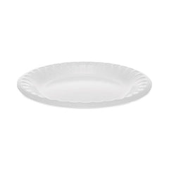 Pactiv Evergreen Placesetter Deluxe Laminated Foam Dinnerware, Plate, 6" dia, White, 1,000/Carton