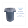 Boardwalk® High Density Industrial Can Liners Coreless Rolls, 45 gal, 16 mic, 40" x 48", Natural, Perforated, 25 Bags/Roll, 10 Rolls/CT HDPE Waste Can Liners - Office Ready