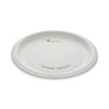 Pactiv Evergreen EarthChoice® Pressware® Compostable Dinnerware, Plate, Paper, 10" dia, White, 300/Carton Plates - Office Ready