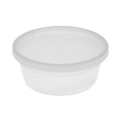 Pactiv Evergreen Newspring DELItainer Microwavable Container, 8 oz, 1.13 x 2.8 x 1.33, Clear, Plastic, 240/Carton Takeout Food Containers - Office Ready