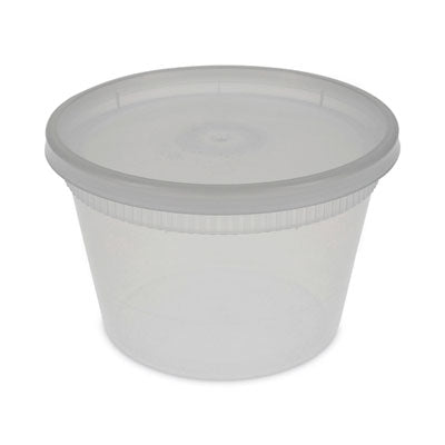 Pactiv Evergreen Newspring DELItainer Microwavable Container, 16 oz, 2 x 2 x 2, Clear, Plastic, 240/Carton Takeout Food Containers - Office Ready