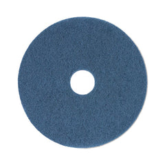 Boardwalk® Scrubbing Floor Pads, 20" Diameter, Blue, 5/Carton