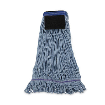 Boardwalk® Loop-End Mop with Scrub Pad, Loop-End, Cotton With Scrub Pad, Large, 12/Carton Wet Mop Heads - Office Ready