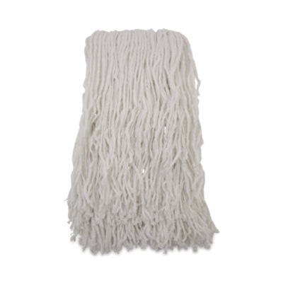 Boardwalk® Cut-End Wet Mop Heads, Rayon, White, 12/Carton Wet Mop Heads - Office Ready
