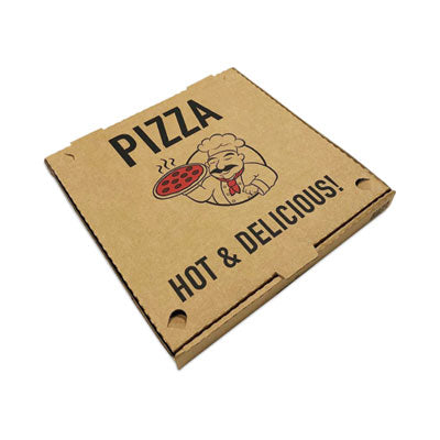 BluTable Pizza Boxes, 12 x 12 x 2, Brown, Paper, 50/Pack Pizza Boxes - Office Ready