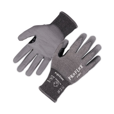 ergodyne® ProFlex 7071 ANSI A7 PU Coated CR Gloves, Gray, Large, 12 Pairs/Pack Work Gloves, Cut Resistant - Office Ready