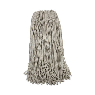 Boardwalk® Cut-End Wet Mop Heads, Premium Standard Head, Cotton Fiber, 32oz, White, 12/Carton Wet Mop Heads - Office Ready