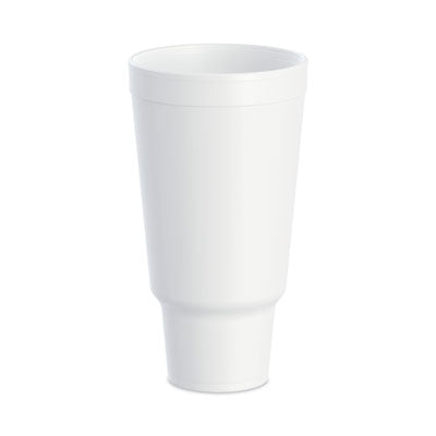 Dart® J Cup® Insulated Foam Pedestal Cups, 44 oz, White, 300/Carton Hot/Cold Drink Cups - Office Ready