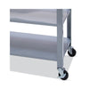 Vertiflex® Countertop Serving Cart, Wood, 3 Shelves, 3 Drawers, 35.5" x 19.75" x 34.25", Oak/Gray Beverage/Refreshment Stations - Office Ready
