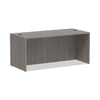 Alera® Alera® Valencia™ Series Straight Front Desk Shell, 65" x 29.5" x 29.63", Gray Desk Shells - Office Ready