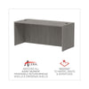 Alera® Alera® Valencia™ Series Straight Front Desk Shell, 65" x 29.5" x 29.63", Gray Desk Shells - Office Ready