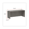 Alera® Alera® Valencia™ Series Credenza Shell, 70.88w x 23.63d x 29.5h, Gray Credenza Desk Shells - Office Ready
