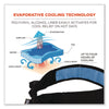 ergodyne® Chill-Its 6700CT Cooling Bandana PVA Tie Headband, One Size Fits Most, Black Bandanas - Office Ready