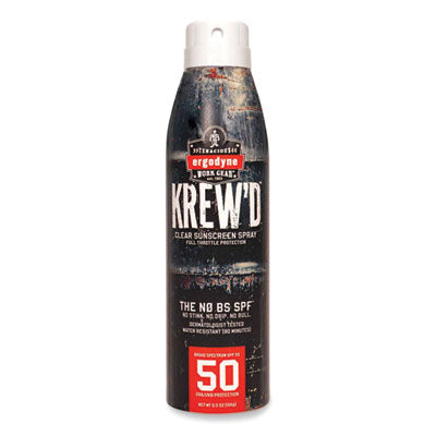ergodyne® Krewd 6353 SPF 50 Sunscreen Spray, 5.5 oz Can Sunscreens - Office Ready