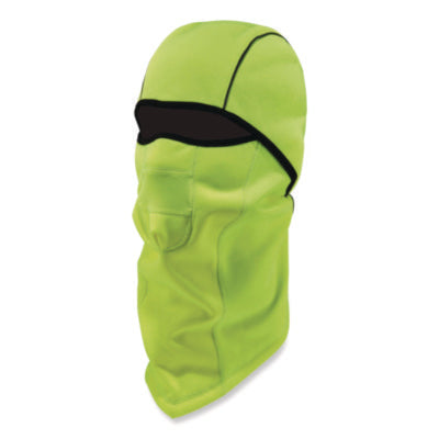 ergodyne® N-Ferno 6823 Hinged Balaclava Face Mask, Fleece, One Size Fits Most, Lime Balaclavas/Ski Masks - Office Ready