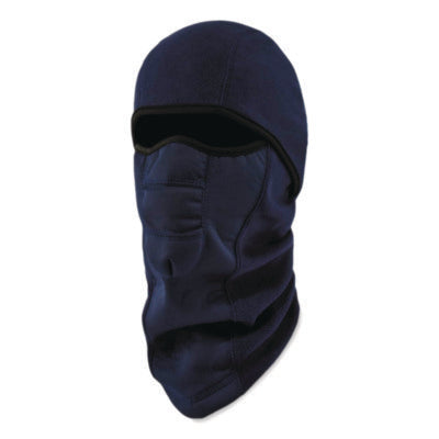 ergodyne® N-Ferno 6823 Hinged Balaclava Face Mask, Fleece, One Size Fits Most, Navy Balaclavas/Ski Masks - Office Ready