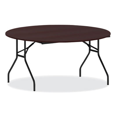 Alera® Round Wood Folding Table, 59