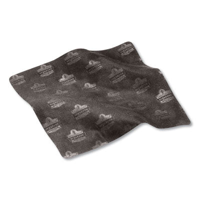 ergodyne® Skullerz 3216 Microfiber Cleaning Cloth, 5.9 x 5.9, Black Microfiber Cloths - Office Ready