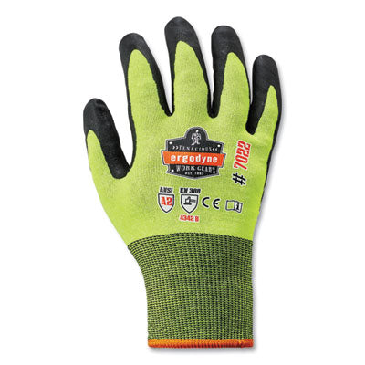 ergodyne® ProFlex 7022-CASE ANSI A2 Coated CR Gloves DSX, Lime, Medium, 144 Pairs/Carton Work Gloves, Coated - Office Ready