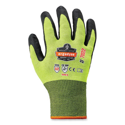 ergodyne® ProFlex 7022-CASE ANSI A2 Coated CR Gloves DSX, Lime, Small, 144 Pairs/Carton Work Gloves, Coated - Office Ready