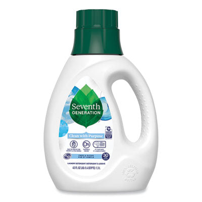 Seventh Generation® Natural Liquid Laundry Detergent, Fragrance Free, 45 oz Bottle, 6/Carton Laundry Detergents - Office Ready