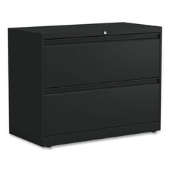 Alera® Lateral File, 2 Legal/Letter-Size File Drawers, Black, 36" x 18.63" x 28"