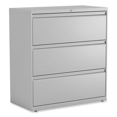 Alera® Lateral File, 3 Legal/Letter/A4/A5-Size File Drawers, Light Gray, 36