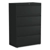 Alera® Lateral File, 4 Legal/Letter-Size File Drawers, Black, 36" x 18.63" x 52.5" Lateral File Cabinets - Office Ready