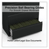 Alera® Lateral File, 4 Legal/Letter-Size File Drawers, Black, 36" x 18.63" x 52.5" Lateral File Cabinets - Office Ready