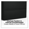 Alera® Lateral File, 4 Legal/Letter-Size File Drawers, Black, 36" x 18.63" x 52.5" Lateral File Cabinets - Office Ready