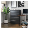 Alera® Lateral File, 4 Legal/Letter-Size File Drawers, Black, 36" x 18.63" x 52.5" Lateral File Cabinets - Office Ready