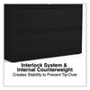 Alera® Lateral File, 2 Legal/Letter-Size File Drawers, Black, 42" x 18.63" x 28" Lateral File Cabinets - Office Ready