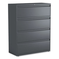 Alera® Lateral File, 4 Legal/Letter/A4/A5-Size File Drawers, Charcoal, 42