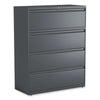 Alera® Lateral File, 4 Legal/Letter/A4/A5-Size File Drawers, Charcoal, 42" x 18.63" x 52.5" Lateral File Cabinets - Office Ready