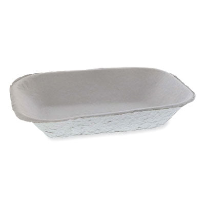 Pactiv Evergreen EarthChoice® Pulpex® Steep Wall Food Tray, 9.13 x 6.88 x 1.75, Natural, Paper, 460/Carton Food Trays - Office Ready