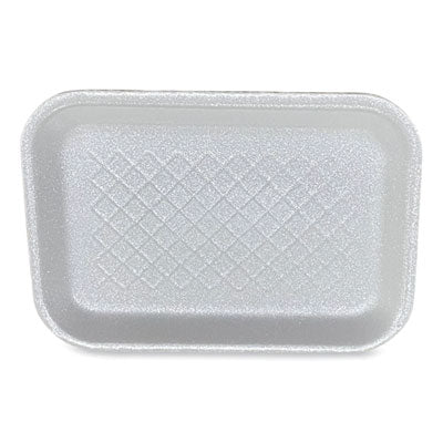 GEN Meat Trays, #2S, 8.5 x 6 x 0.7, White, Foam, 500/Carton Butcher Food Containers - Office Ready