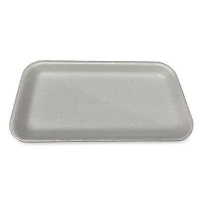 GEN Meat Trays, #17S, 8.5 x 4.69 x 0.64, White, Foam, 500/Carton Butcher Food Containers - Office Ready