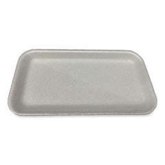 GEN Meat Trays, #17S, 8.5 x 4.69 x 0.64, White, Foam, 500/Carton