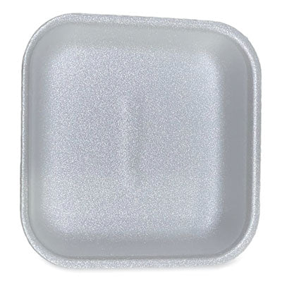 GEN Meat Trays, #1, 5.38 x 5.38 x 1.07, White, Foam, 500/Carton Butcher Food Containers - Office Ready
