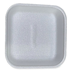 GEN Meat Trays, #1, 5.38 x 5.38 x 1.07, White, Foam, 500/Carton