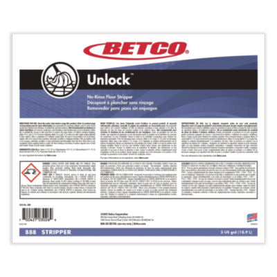 Betco® Unlock Floor Stripper, 5 gal Pail Floor Strippers - Office Ready