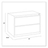 Alera® Lateral File, 2 Legal/Letter-Size File Drawers, Light Gray, 30" x 18.63" x 28" Lateral File Cabinets - Office Ready