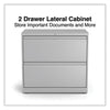Alera® Lateral File, 2 Legal/Letter-Size File Drawers, Light Gray, 30" x 18.63" x 28" Lateral File Cabinets - Office Ready