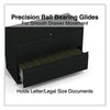 Alera® Lateral File, 2 Legal/Letter-Size File Drawers, Black, 42" x 18.63" x 28" Lateral File Cabinets - Office Ready
