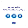 PURELL® Hand Sanitizing Wipes Alcohol Formula, 6 x 7, Unscented, White, 175/Canister, 6 Canisters/Carton Hand/Body Wet Wipes - Office Ready