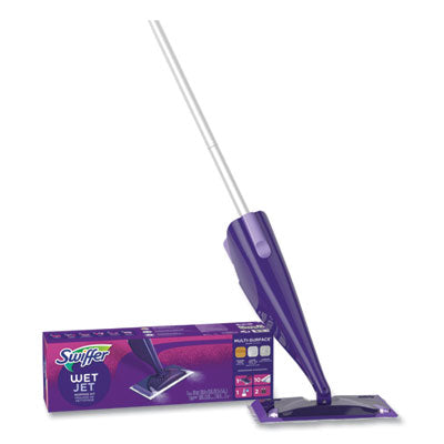 Swiffer® WetJet® Mop, 11.3 x 5.4 Head, Silver Handle Mop Kits - Office Ready