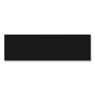 Apache Mills® Absorba Select Entry Mat, Rectangular, 36 x 120, Pepper Wiper Mats - Office Ready
